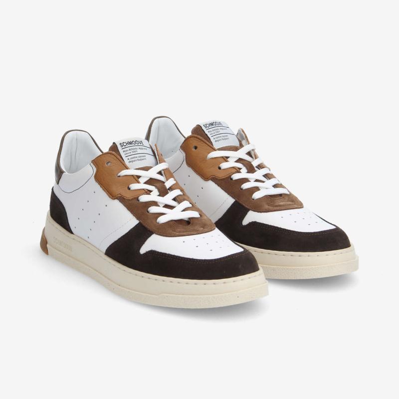 ORDER SNEAKER M - NAPPA/SUEDE/SDE - BLANC/MARRON